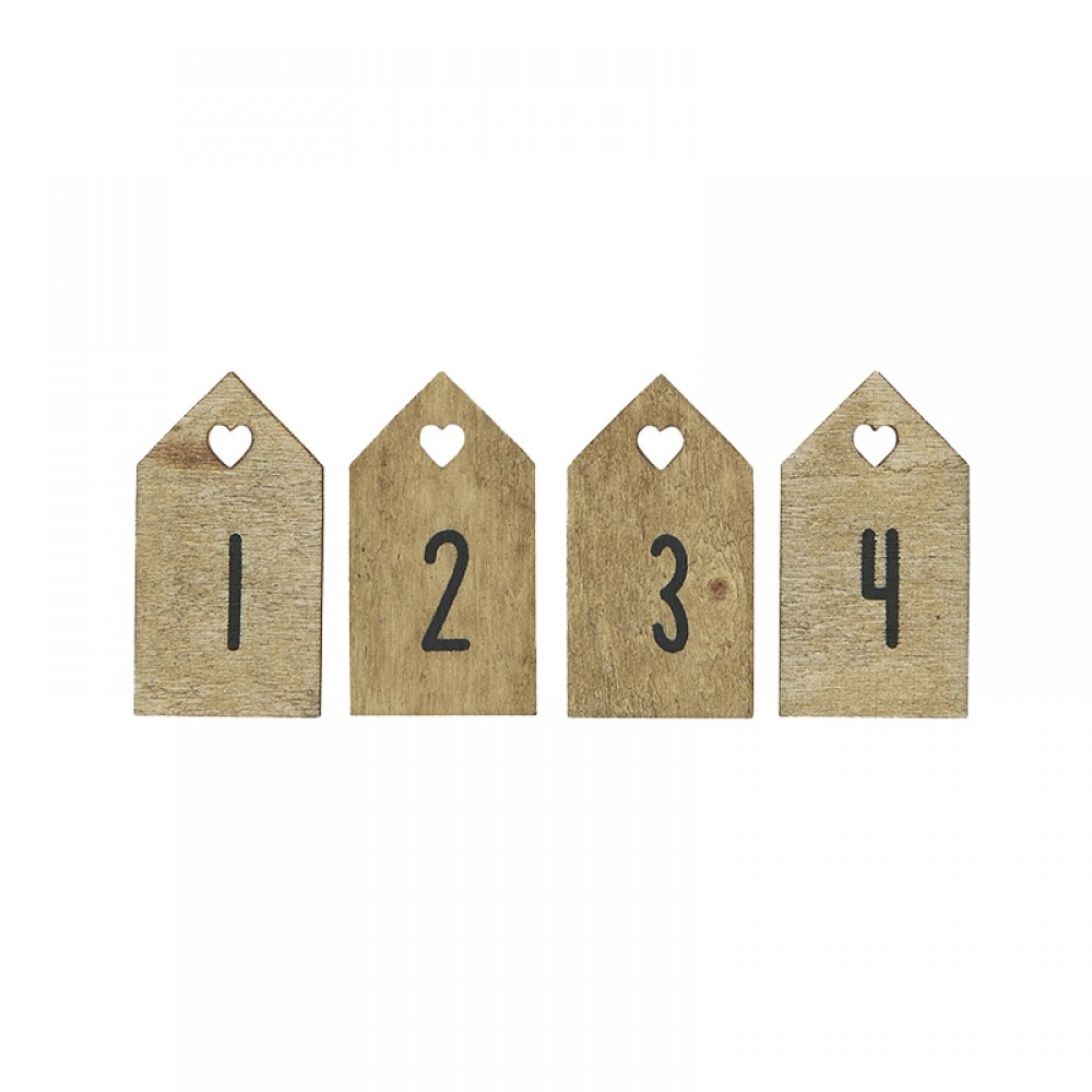 Ib Laursen - 4 stk Pakkepynt / adventsstal
