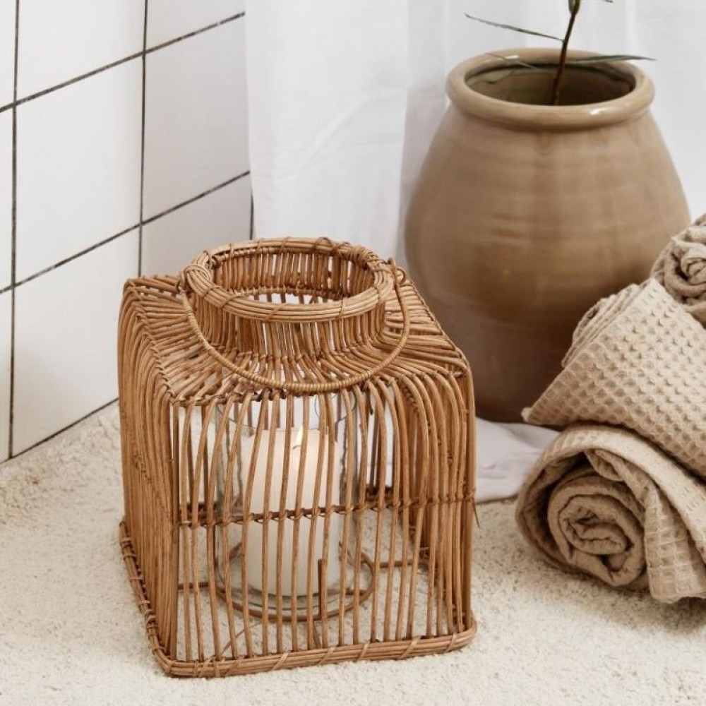 Ib Laursen - Firkantet rattan lanterne