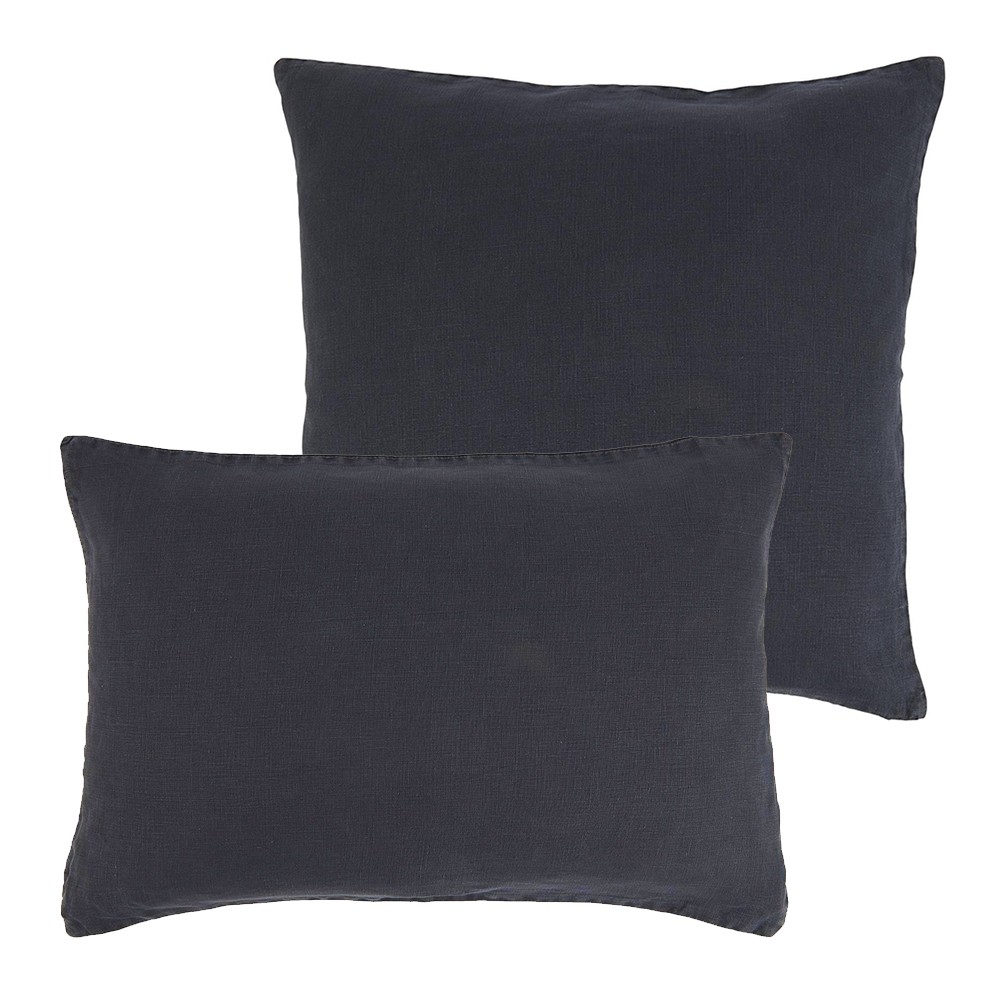 Ib Laursen - Hør pudebetræk Midnight blue