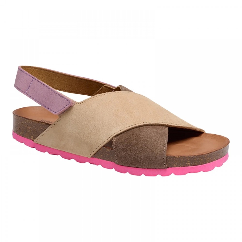 Liv (Annet) sandal - Multi Fuchsia mix