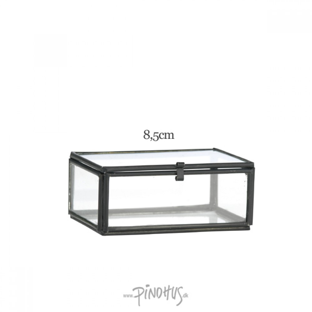 Mini glasæske - sort
