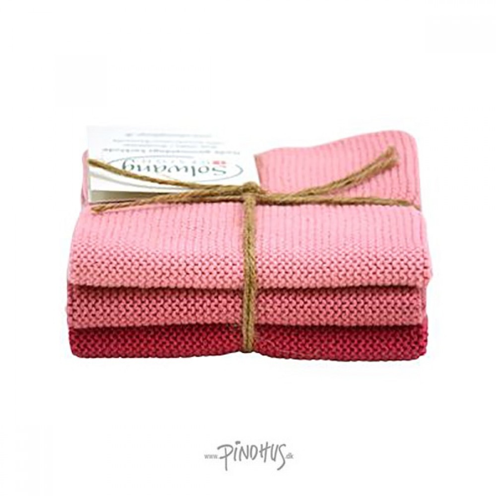 Solwang Øko. karklude 3 stk - Antik rosa