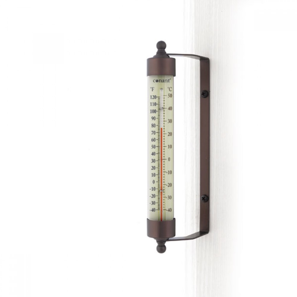 Udendørs termometer - bronze alu
