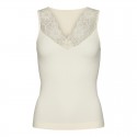 Belen ribtop V-blonde - Offwhite