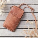 Corium mobil taske - dusty cognac