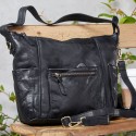 Corium - Sort Crossbody taske washed