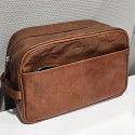 Corium unisex Toilettaske - Cognac læder
