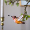 DecoBird - 2 stk rødbrun kolibri