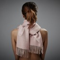 Halstørklæde - Baby alpaca støvet rosa