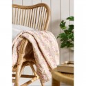 Ib Laursen Quilt m/ lyserøde, blå og grønne blomster