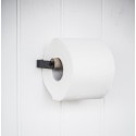 Ib Laursen - Sort toiletpapirholder m/trærulle