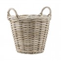 Ib Laursen - Rattan plantekurv m/plast H30cm