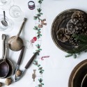 Langkilde & søn - Juledug m/broderi