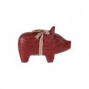 Maileg - Træ gris til kertelys - Rød