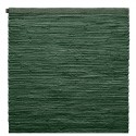 Rug Solid bomulds Kludetæppe - Moss (75x200)