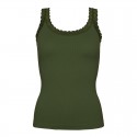 Frida rib top m/blonde army