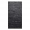 Rug Solid bomulds Kludetæppe - Charcoal