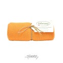 Solwang strikket håndklæde - Lys brændt orange
