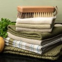 Solwang strikket håndklæde - Oliven
