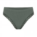 Feline rib trusse m/ blonde - Olive