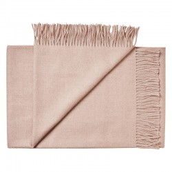 Plaid 100% baby alpaca - Dusty rose