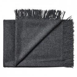Plaid 100% baby alpaca - Mørk grå