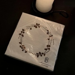 Ib Laursen - 50 stk serviet m/ lærkegrene
