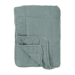 Ib Laursen - Støvblå Vintage Quilt tæppe