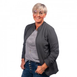 Janne K - Jersey habit jakke grå