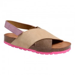 Liv (Annet) sandal - Multi Fuchsia mix