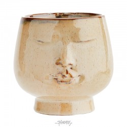 Madam Stoltz - Face keramik Urtepotte 
