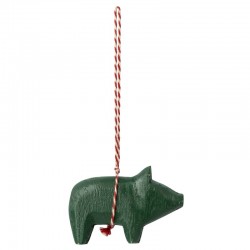 Maileg - Træ gris ophæng grøn