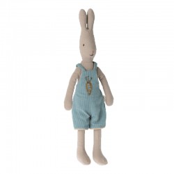 Maileg - Drenge kanin m/ blå overall
