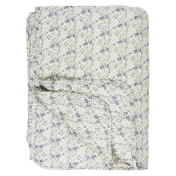 Ib Laursen - Quilt creme/blå blomst