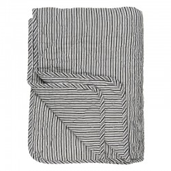 Ib Laursen - Quilt sort/hvid strib