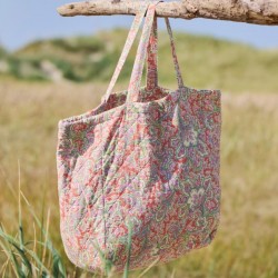 Ib Laursen - Quiltet taske m/ orange paisley mønster
