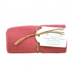 Solwang strikket håndklæde - Antik rosa