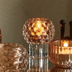 Speedtsberg - Glas fyrfadsstage brun