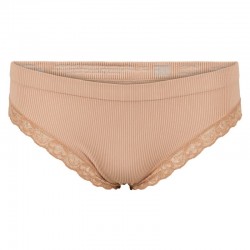 Feline rib trusse m/ blonde - Nude