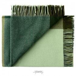 Merino uld plaid - Mix farve grøn
